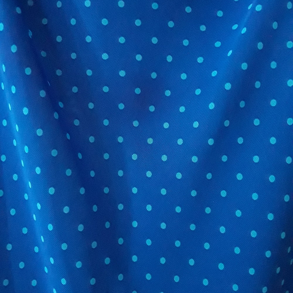Chaps dress, blue on blue poka dots - Picture 7 of 7